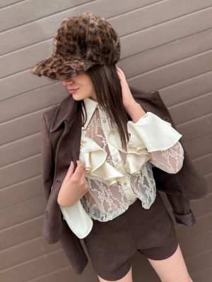 Camicia pizzo e volant