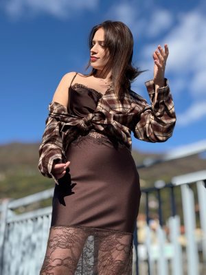 Abito sottoveste pizzo